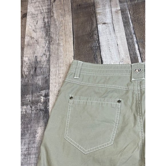 Kuhl Women 12 Crop Capri Pants Beige Hiking Climbing Lightweight Outdoor Tan - Picture 4 of 8